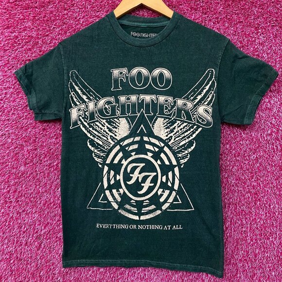 Foo Fighters Logo Rock Band Mineral Wash T-Shirt Extra Small - Picture 1 of 4